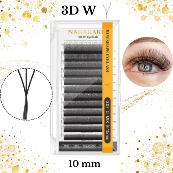 Blister NAGARAKU 3D W Shape Eyelash .07D - Imagen 6